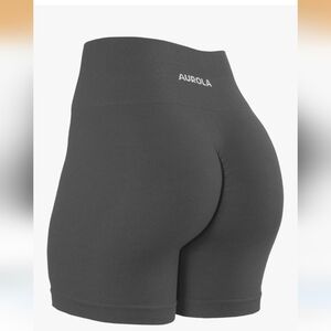 AUROLA Women's Gray High-Waisted Shorts
